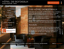 Tablet Screenshot of hoteldebordeaux31.fr